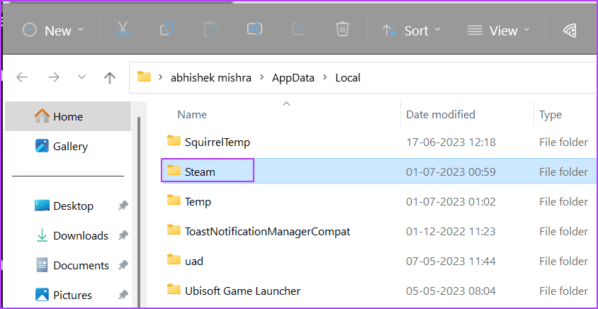 Delete-Steam-AppData-Folder-2 أفضل 7 طرق لإصلاح لا يمكن الوصول إلى شبكة أصدقاء Steam على Windows