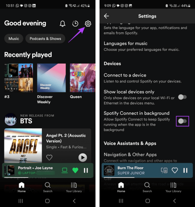 Disconnect-Spotify-Connect-Feature-768x814-1-e1692695616936 8 طرق سهلة لإصلاح اختفاء أو عدم عمل Spotify Sleep Timer
