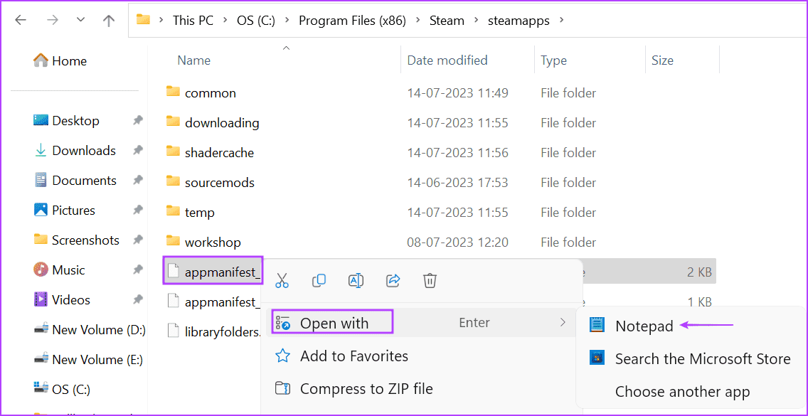 Edit-the-AppManifest-File-2 أفضل 8 طرق لإصلاح خطأ "تكوين المستودع غير صالح" على Steam في Windows 11