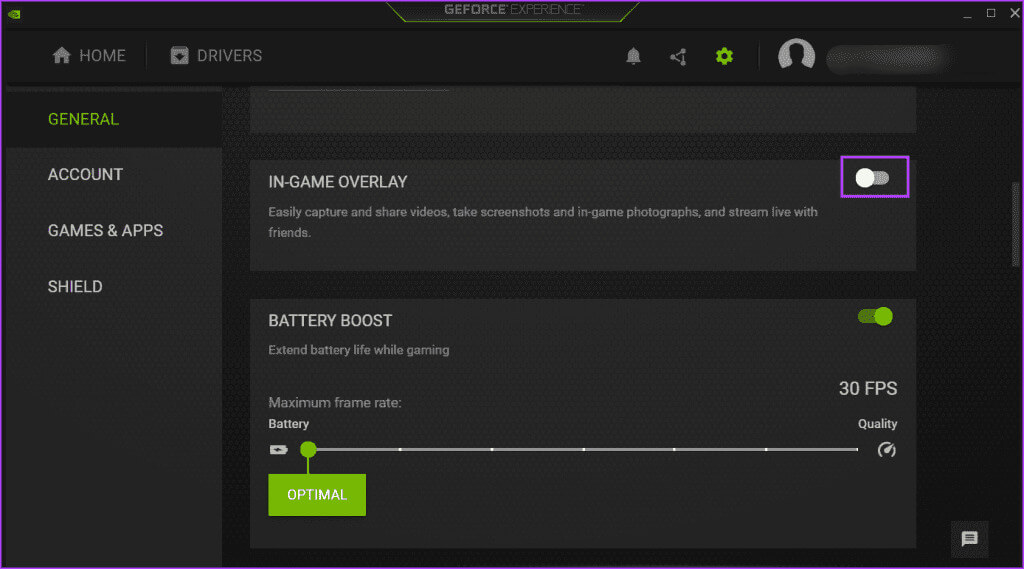 Enable-GeForce-Experience-overlay-1024x569-1 أفضل 9 طرق لإصلاح عدم عمل NVIDIA GeForce Overlay على Windows
