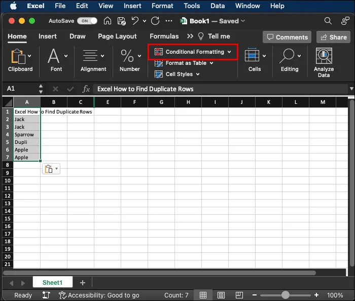كيفية البحث عن الصفوف المكررة في Excel - %categories