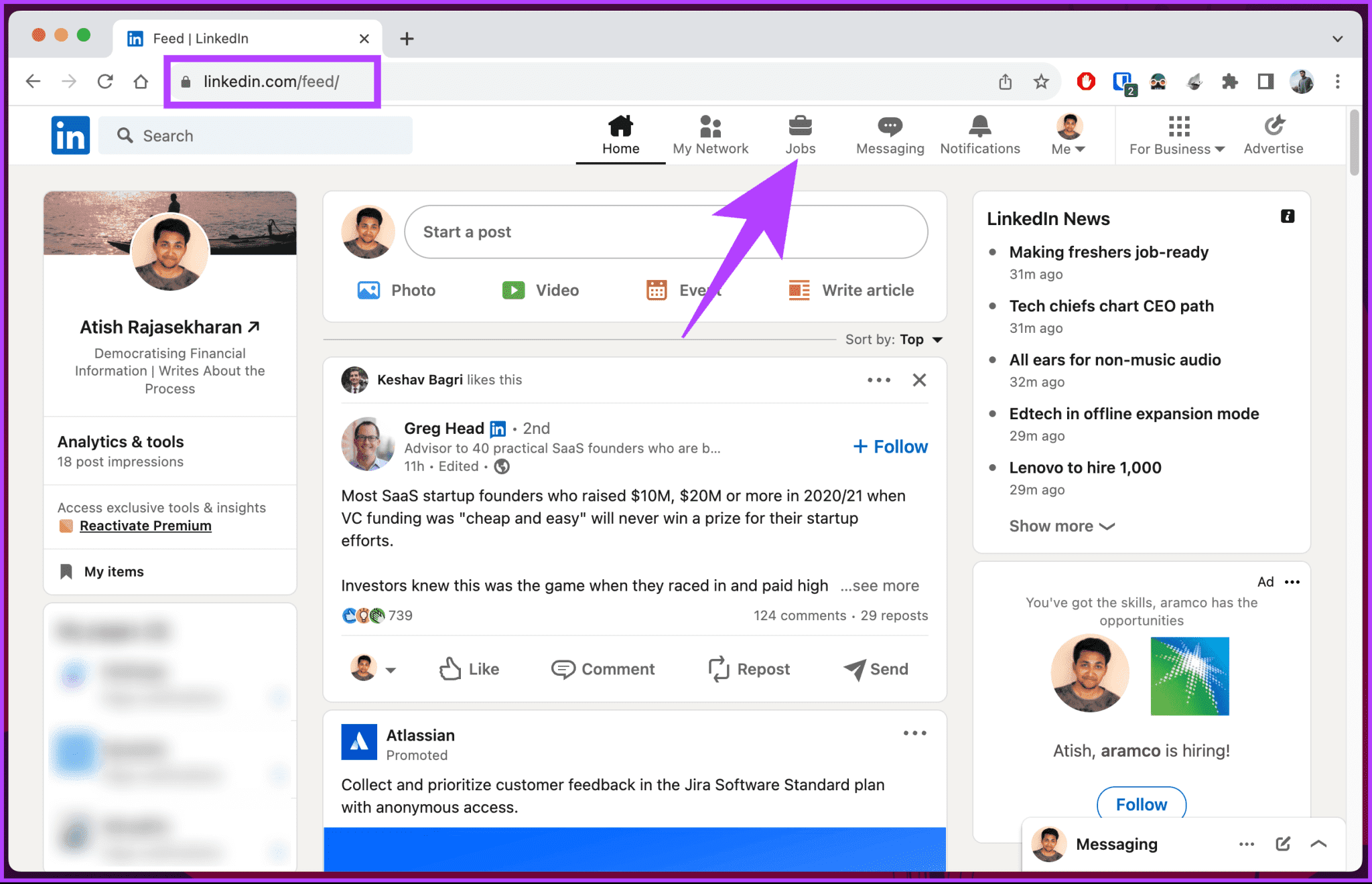 Find-Saved-Posts-and-Jobs-on-LinkedIn_13-2048x1320-1 كيفية البحث عن الوظائف والوظائف المحفوظة على LinkedIn