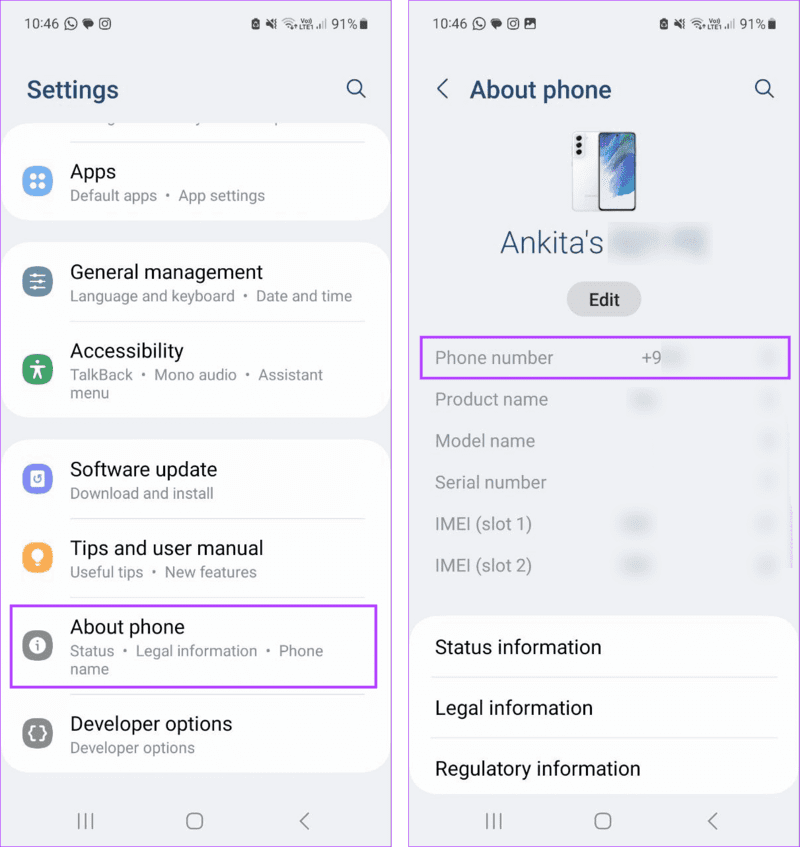 Find-Your-Phone-Number-on-Android 7 طرق سهلة للعثور على رقم هاتفك على Android و iPhone