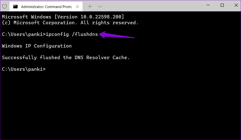 Flush-DNS-Windows أفضل 7 طرق لإصلاح خطأ رفض الوصول في Steam على Windows