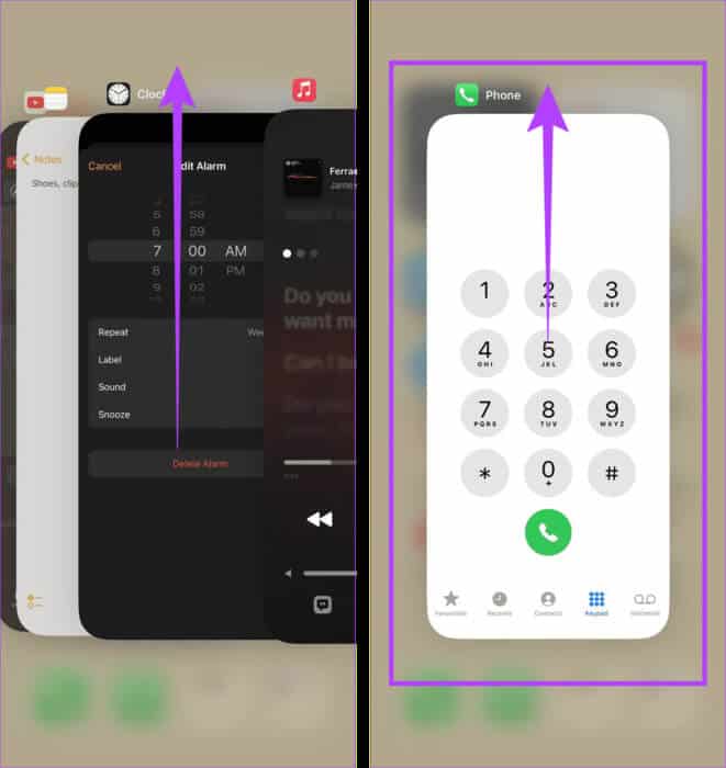 Force-Close-Background-Apps-1 كيفية إصلاح الصدى على iPhone أثناء المكالمات الصوتية أو FaceTime