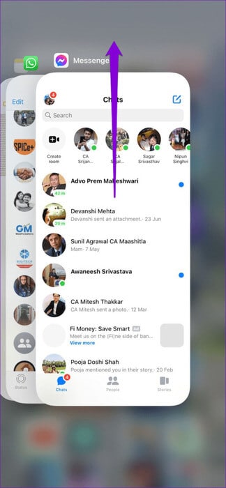Force-Close-Messenger-on-iPhone-474x1024-1 أفضل 8 طرق لإصلاح عدم عمل بحث Messenger في المحادثة على Android وiPhone