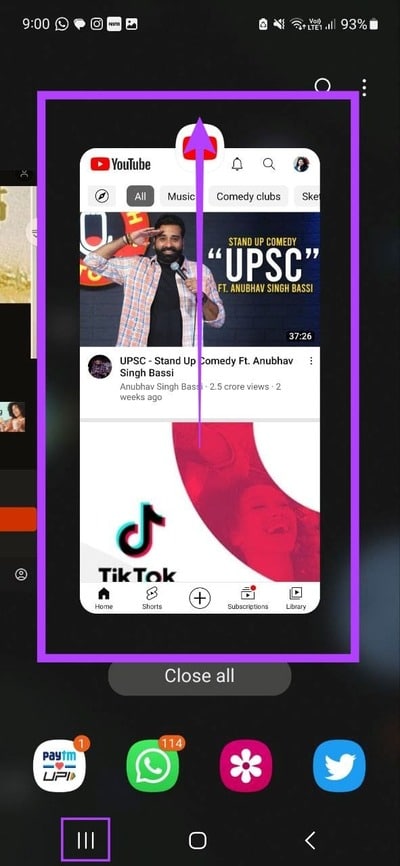 Force-Close-YouTube-on-Android كيفية استخدام ميزة المسارات الصوتية المتعددة في YouTube