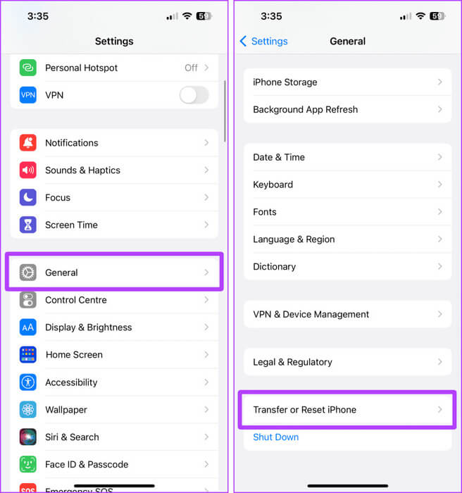 General-Settings-on-iPhone-3 9 طرق للحصول على إشارة (خدمة) أفضل على iPhone