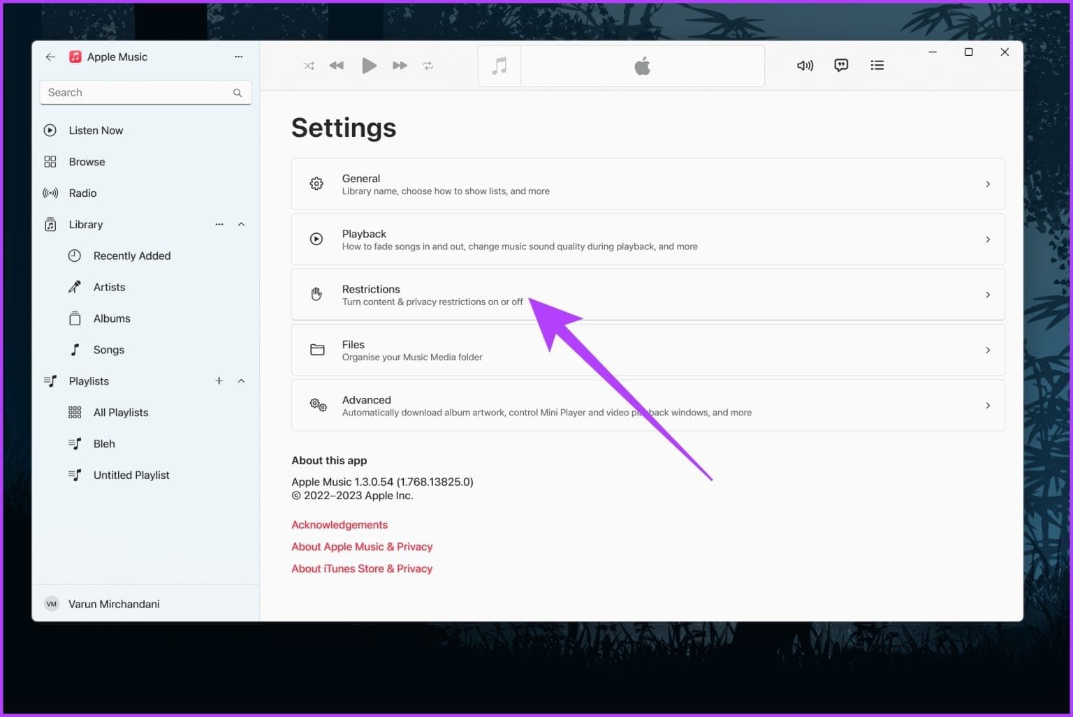 How-to-Allow-or-Block-Explicit-on-Apple-Music-using-Windows-Step-2-1-1536x1027-1 كيفية السماح بالمحتوى الصريح أو إيقاف تشغيله على Apple Music
