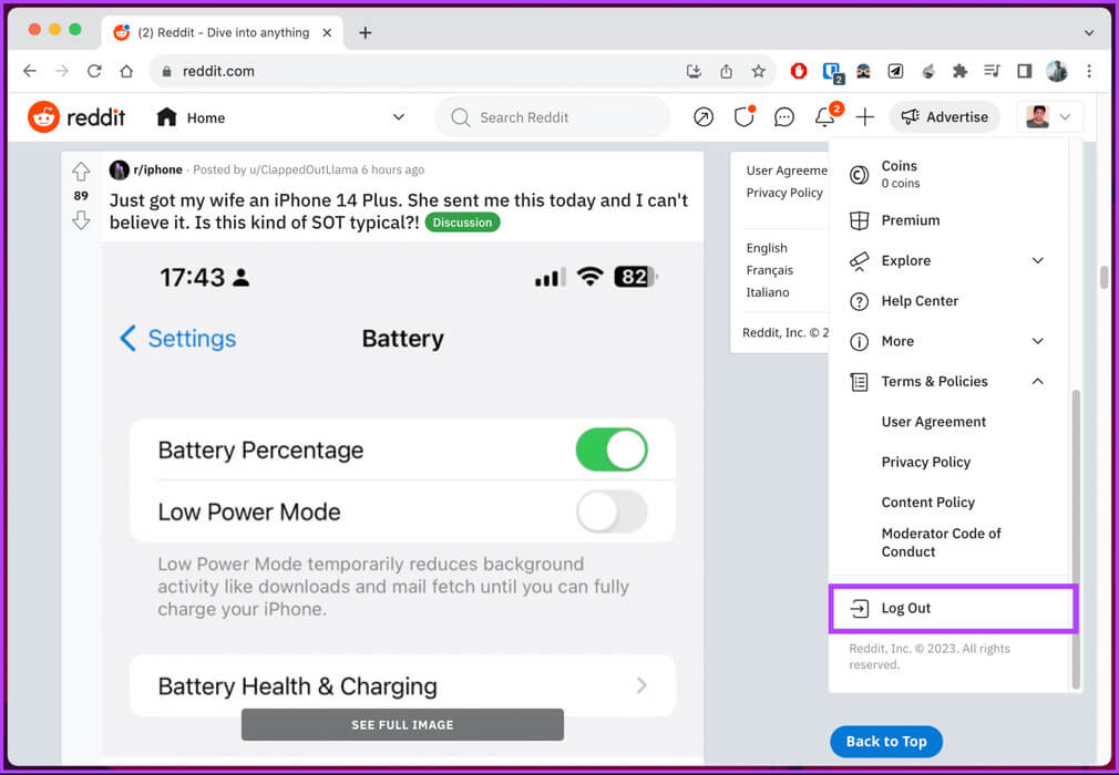 How-to-Log-Out-of-Reddit_4-1536x1065-1 كيفية تسجيل الخروج من Reddit على سطح المكتب والجوال