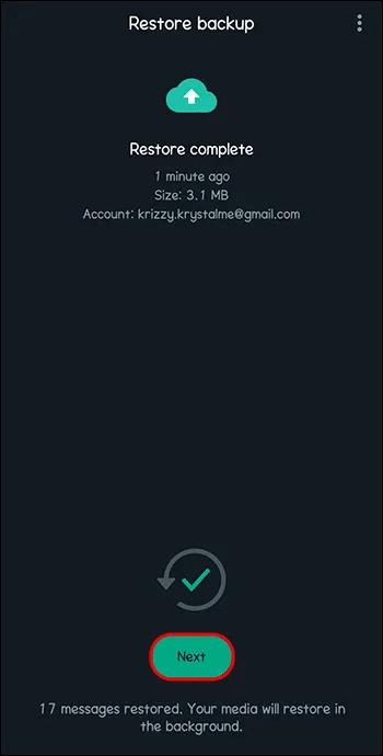 How-to-Restore-WhatsApp-From-a-Google-Drive-Backup-5 كيفية استخدام النسخ الاحتياطية مع WhatsApp
