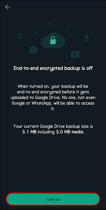 How-to-Turn-on-End-to-End-Encrypted-Backup كيفية استخدام النسخ الاحتياطية مع WhatsApp