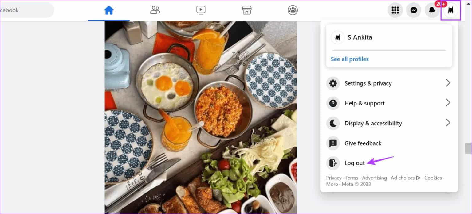 Log-out-from-current-device-1536x698-1 كيفية تسجيل الخروج من Facebook و Messenger على جميع الأجهزة