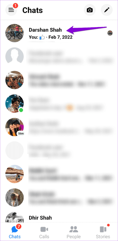 Messages-in-Facebook-Messenger-App-750x1536-1 أفضل 7 طرق لإصلاح عدم إختفاء إشعار Facebook Messenger