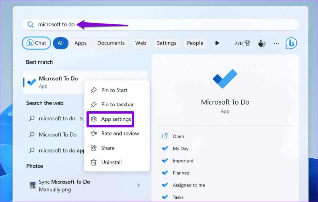 Microsoft-To-Do-App-Settings-1024x653-1 أفضل 7 طرق لإصلاح عدم مزامنة تطبيق Microsoft To Do على Windows