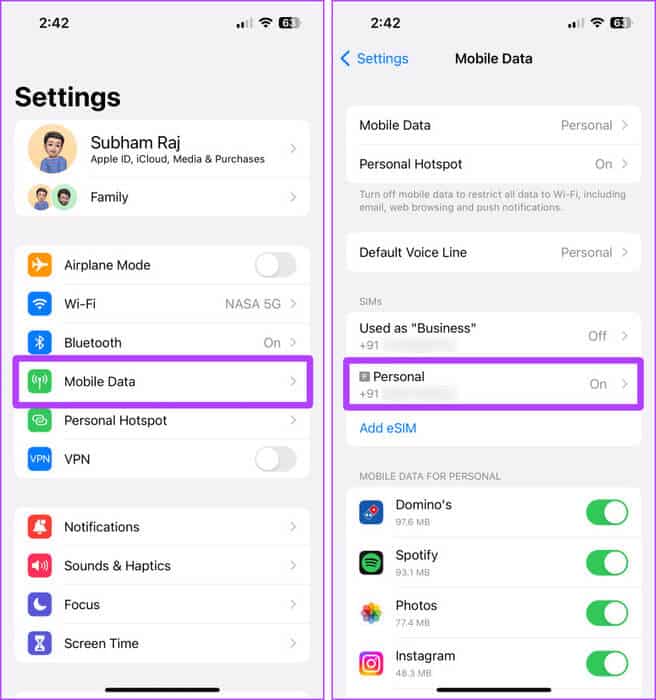 Mobile-Data-Settings-iPhone 9 طرق للحصول على إشارة (خدمة) أفضل على iPhone