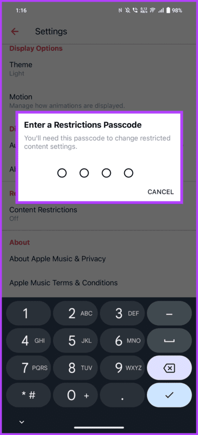 New_How-to-Turn-off-or-Allow-Explicit-Content-on-Apple-Music-on-Android-Step-4-698x1536-1 كيفية السماح بالمحتوى الصريح أو إيقاف تشغيله على Apple Music