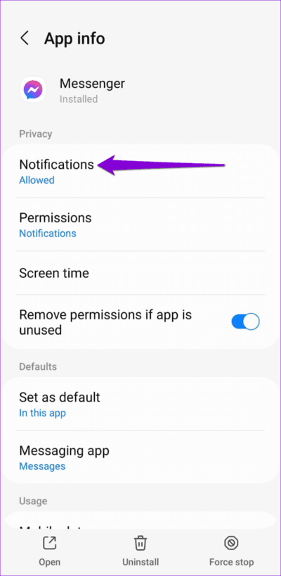 Notification-Settings-for-Messenger-App-750x1536-1 أفضل 7 طرق لإصلاح عدم إختفاء إشعار Facebook Messenger