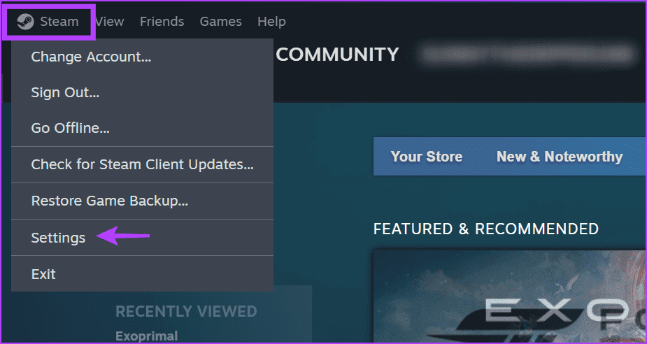 OPen-steam-settings أفضل 8 طرق لإصلاح خطأ "تكوين المستودع غير صالح" على Steam في Windows 11