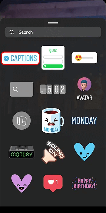 Once-the-videos-ready-go-to-stickers.-2 كيفية إخفاء وصف Reels على Instagram