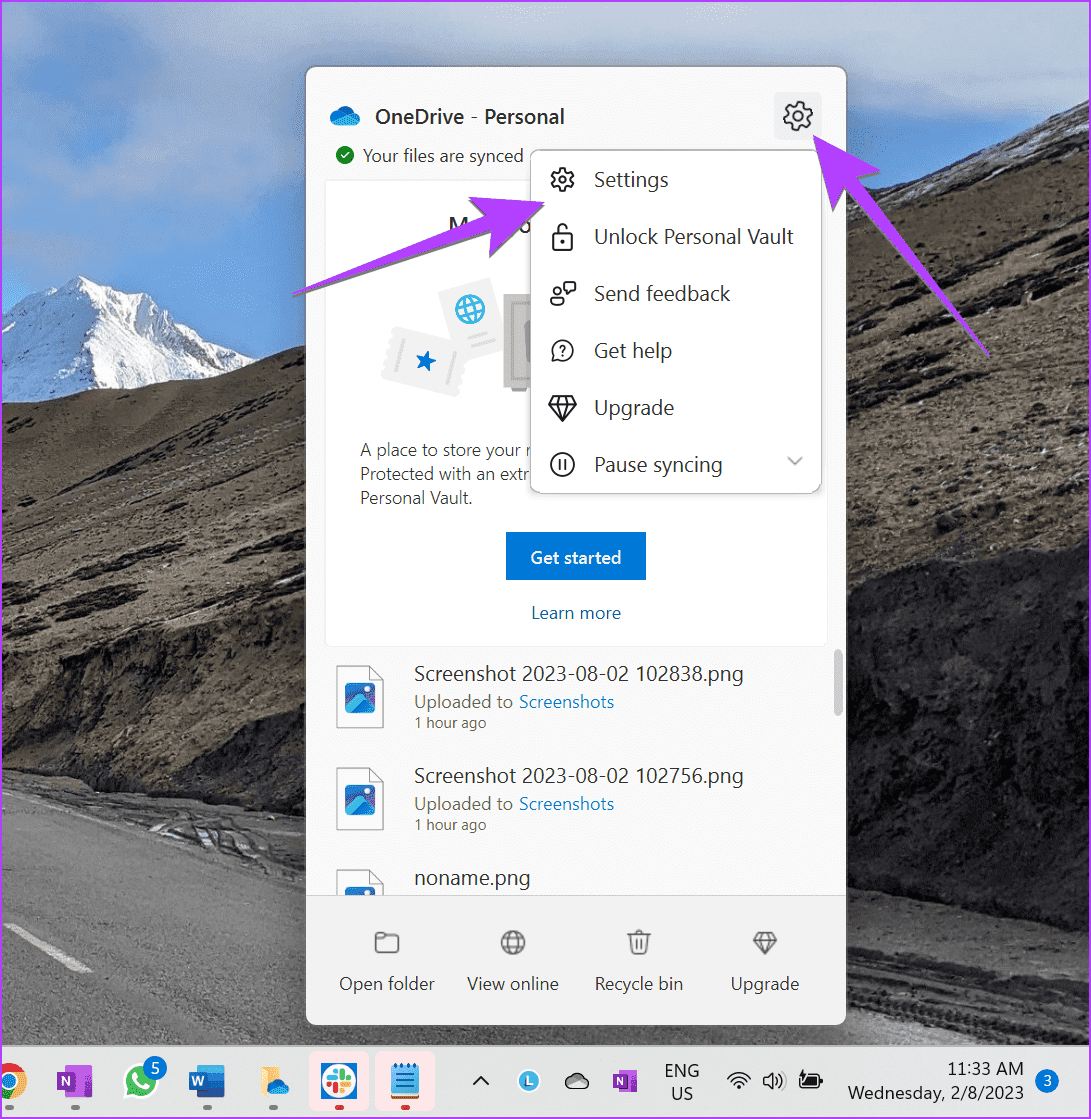 OneDrive-Settings-Launch كيفية منع OneDrive من مزامنة المجلدات على Windows
