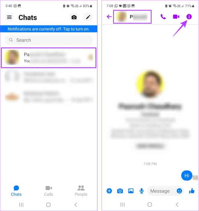 Open-Chat-Window كيفية عرض المحادثات السرية على Messenger