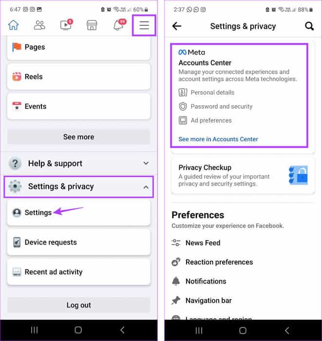 Open-Facebook-app-Settings-1 كيفية تسجيل الخروج من Facebook و Messenger على جميع الأجهزة