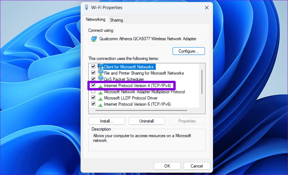 Open-IPv4-Properties أفضل 7 طرق لإصلاح خطأ رفض الوصول في Steam على Windows