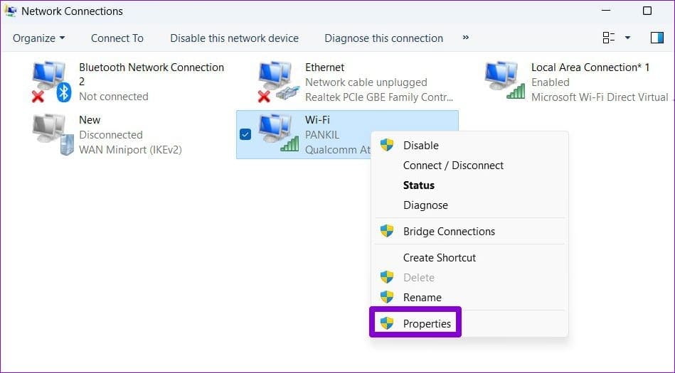 Open-Network-Adapter-Properties-1 أفضل 7 طرق لإصلاح خطأ رفض الوصول في Steam على Windows