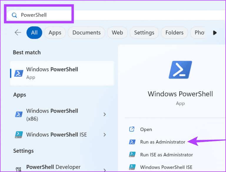 Open-Powershell-1-768x587-1 أفضل 8 طرق لإصلاح مشكلة عدم عمل ميزة السحب والإفلات في Windows 11