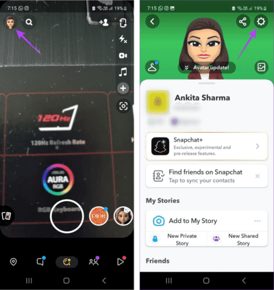 Open-Snapchat-Settings 9 طرق لإصلاح ظهور خطأ "فشل الإرسال" في Snapchat  على Android و iPhone