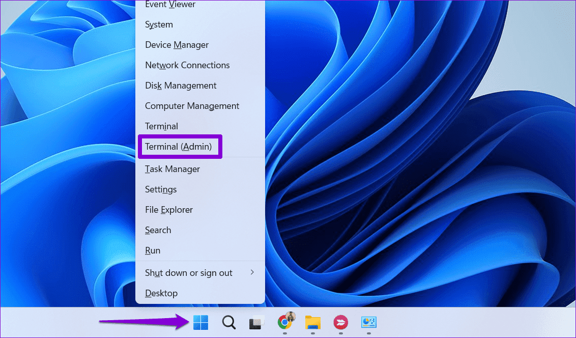 Open-Terminal-Admin-on-Windows-11 أفضل 7 طرق لإصلاح خطأ رفض الوصول في Steam على Windows
