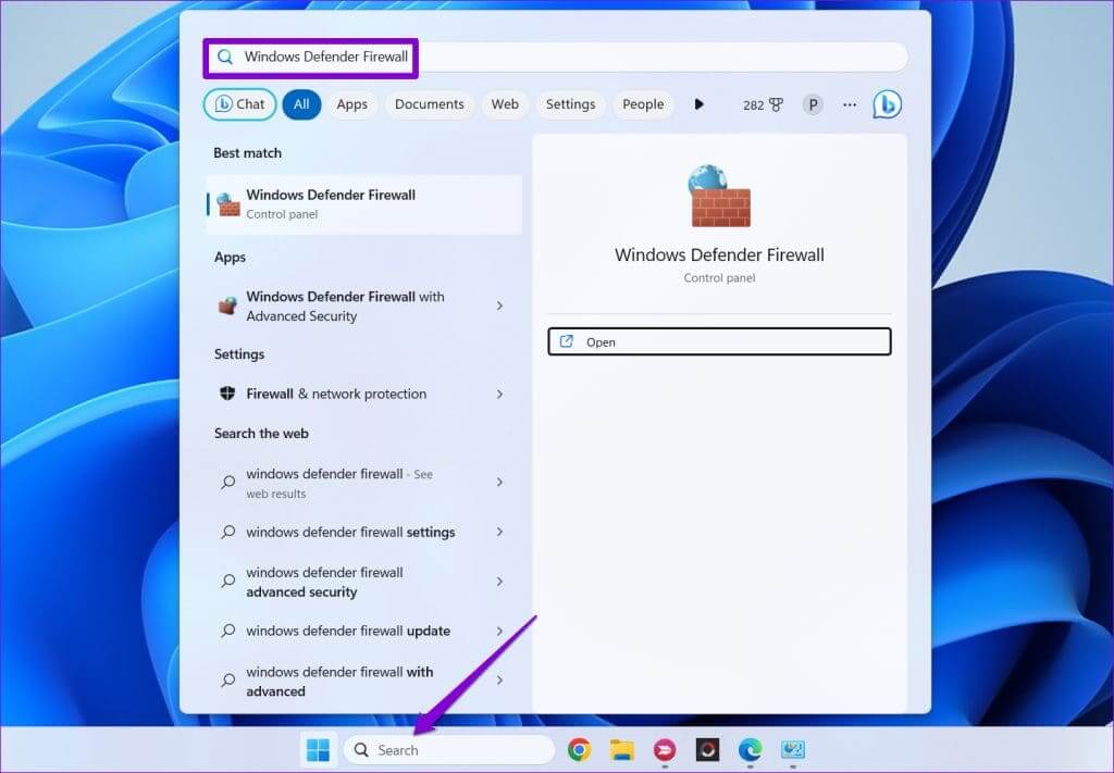 Open-Windows-Defender-Firewall-Settings-1024x711-1 لا يمكن تشغيل جدار حماية Windows؟ هنا هو الإصلاح