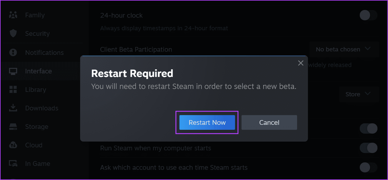 Opt-out-of-the-Beta-Program-3 أفضل 7 طرق لإصلاح لا يمكن الوصول إلى شبكة أصدقاء Steam على Windows