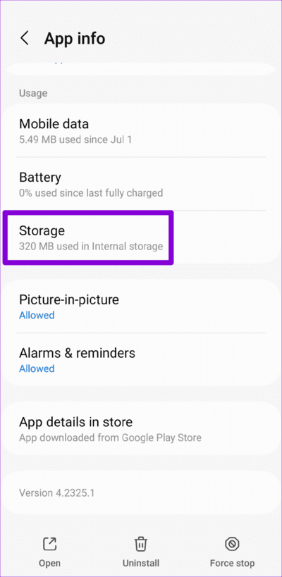 Outlook-Storage-on-Android-750x1536-1 أفضل 7 طرق لإصلاح عدم إرسال رسائل البريد الإلكتروني في Microsoft Outlook على Android و iPhone