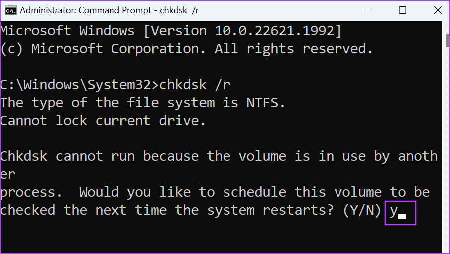 Perform-a-CHKDSK-Scan-2 أفضل 7 طرق لإصلاح الخطأ "Page Fault in Nonpaged Area’" في Windows 10 وWindows 11