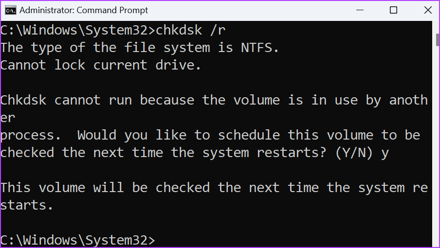 Perform-a-CHKDSK-Scan-3 أفضل 7 طرق لإصلاح الخطأ "Page Fault in Nonpaged Area’" في Windows 10 وWindows 11