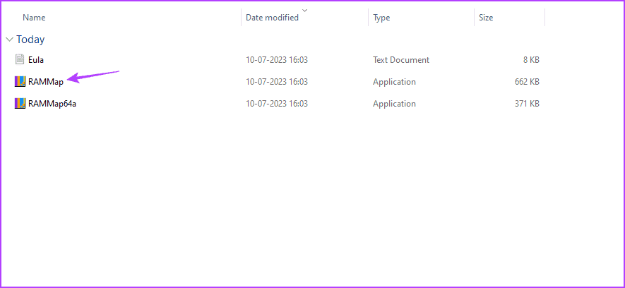 RAMMap-file أفضل 3 طرق لمسح ذاكرة التخزين المؤقت لذاكرة الوصول العشوائي على Windows 11