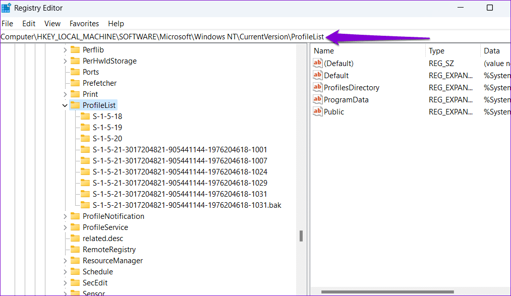 Registry-Editor-27 أهم 5 إصلاحات لخطأ "فشلت خدمة ملف تعريف المستخدم في تسجيل الدخول" في Windows 11