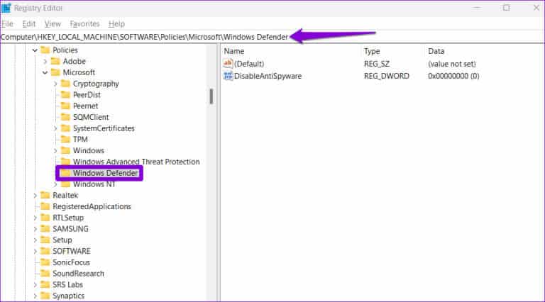 Registry-Editor-30-768x426-1 لا يمكن تشغيل جدار حماية Windows؟ هنا هو الإصلاح