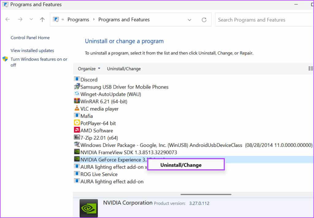 Reinstall-NVIDIA-GeForce-Experience-2-1024x712-1 أفضل 9 طرق لإصلاح عدم عمل NVIDIA GeForce Overlay على Windows