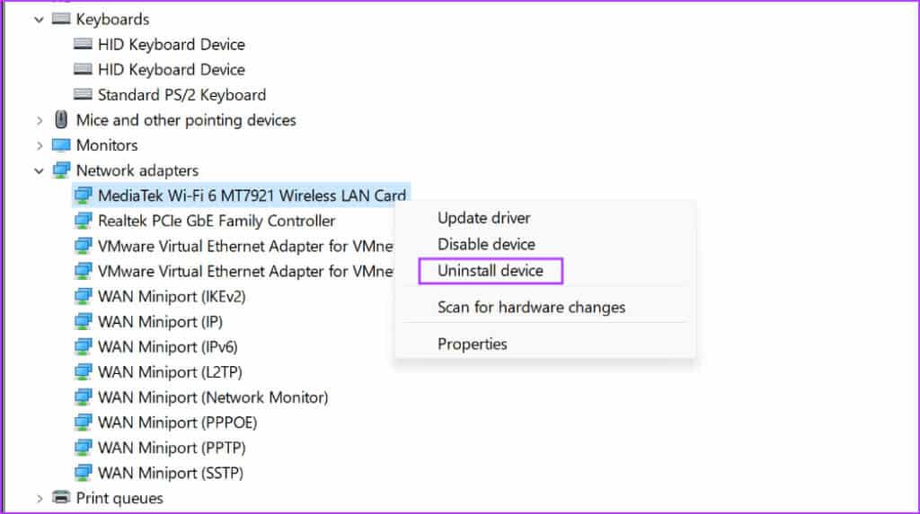 Reinstall-WLAN-Driver-1024x573-1 أفضل 8 طرق لإصلاح خطأ "تعذر على Windows بدء تشغيل WLAN AutoConfig Service"