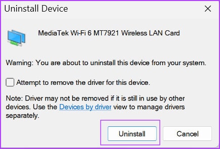Reinstall-WLAN-Driver-2 أفضل 8 طرق لإصلاح خطأ "تعذر على Windows بدء تشغيل WLAN AutoConfig Service"