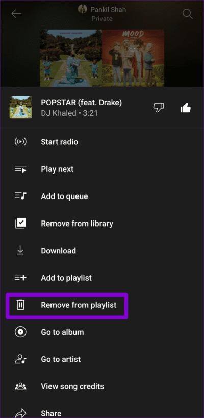 Remove-Song-From-YT-Music-Playlist-750x1536-1 أفضل 8 طرق لإصلاح خطأ "الأغنية غير متوفرة" في YouTube Music لأجهزة Android و iPhone