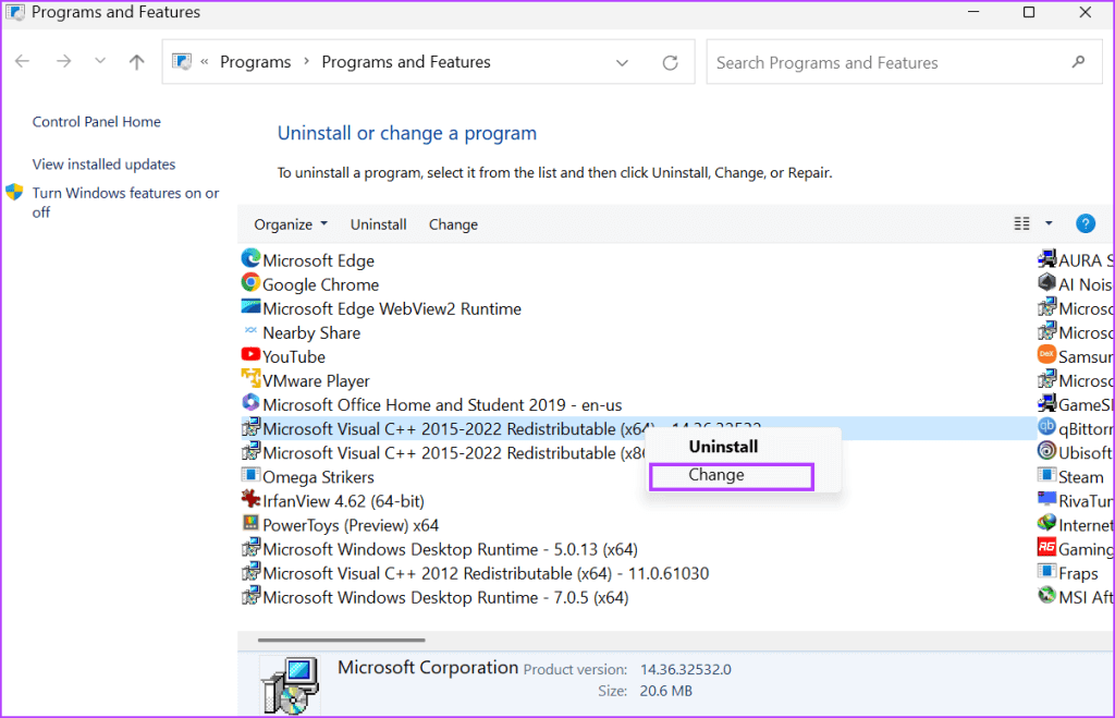 Repair-Visual-C-Redistributable-Installation-2-1024x659-1 أفضل 9 طرق لإصلاح عدم عمل NVIDIA GeForce Overlay على Windows