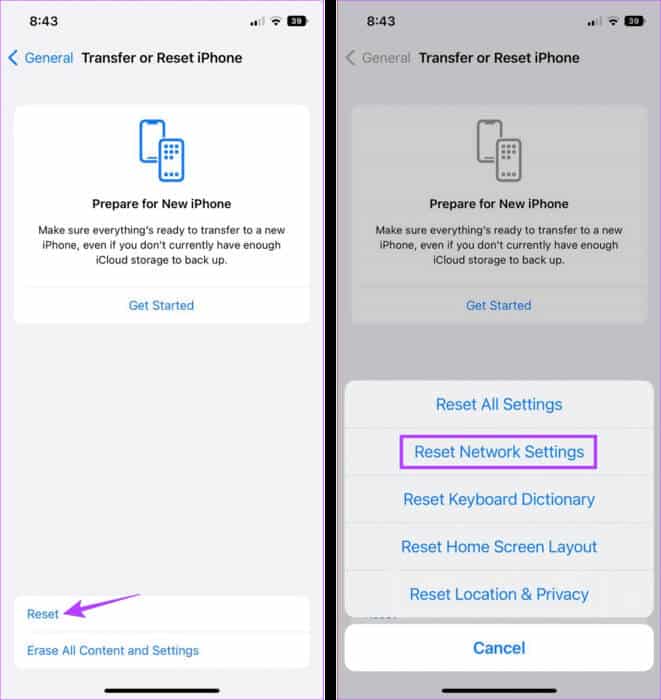 Reset-iPhone-Network-Settings-1 كيفية إصلاح الصدى على iPhone أثناء المكالمات الصوتية أو FaceTime