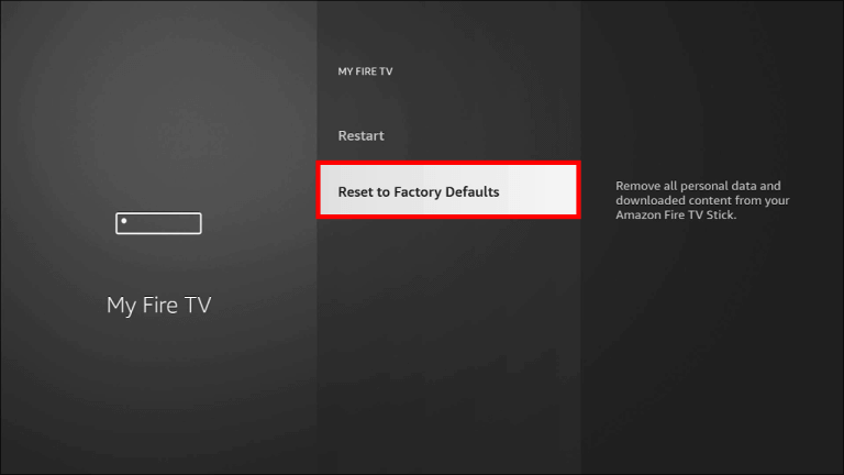 Reset-the-FireStick-1-3 كيفية إصلاح عدم توفر Xfinity Stream على FireStick