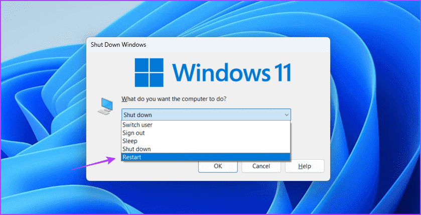 Restart-5 أفضل 3 طرق لمسح ذاكرة التخزين المؤقت لذاكرة الوصول العشوائي على Windows 11