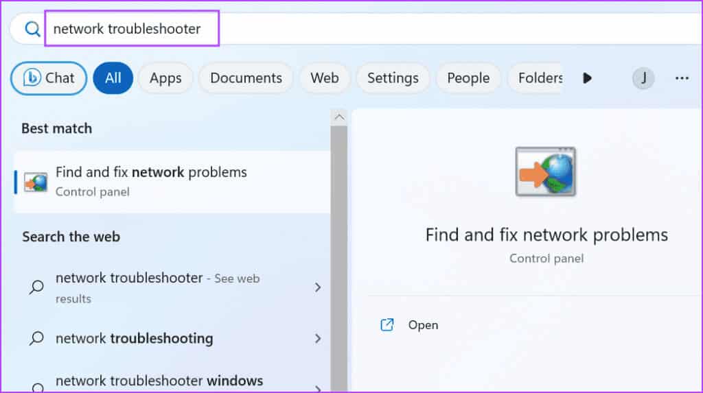 Run-the-Network-Troubleshooter-1024x573-1 أفضل 8 طرق لإصلاح خطأ "تعذر على Windows بدء تشغيل WLAN AutoConfig Service"
