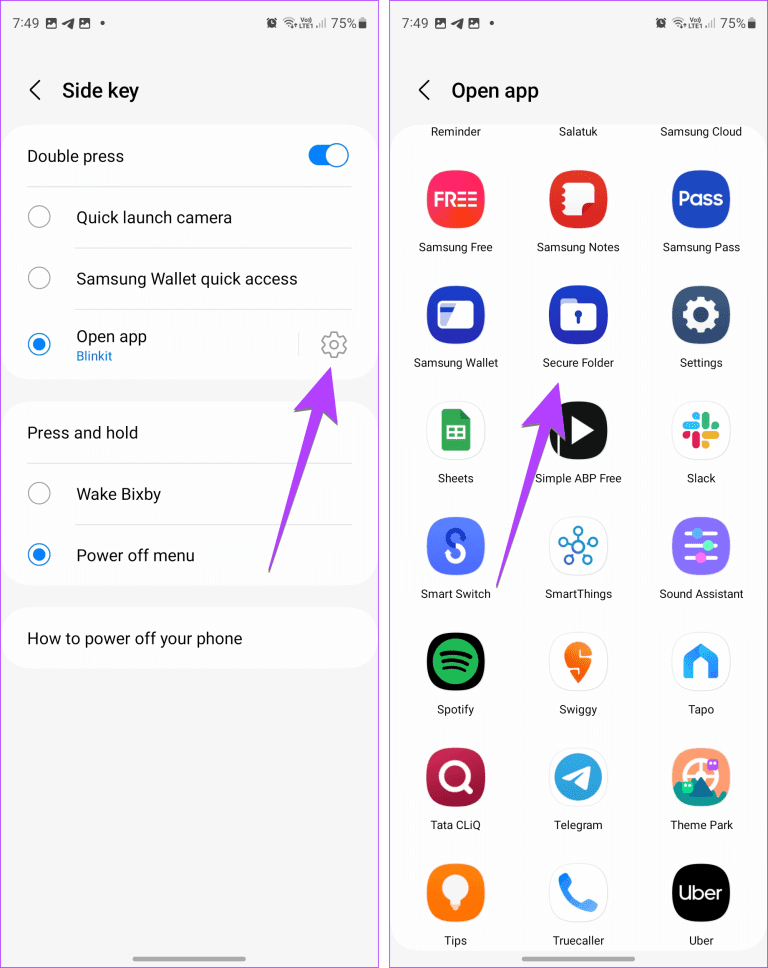 Samsung-Side-Key-Open-Secure-Folder-768x968-1 5 طرق للوصول إلى المجلد الآمن على هواتف Samsung Galaxy